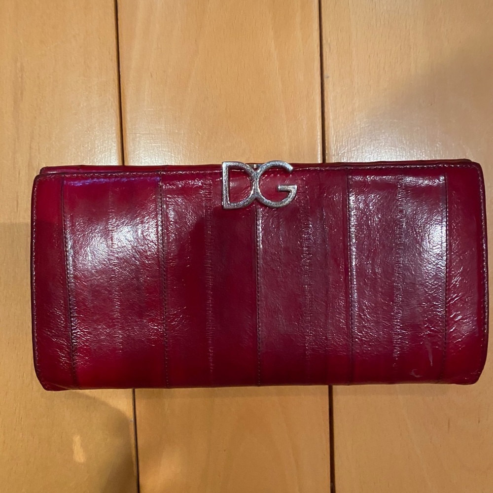 Dolce & Gabbana Leather red/burgundy wallet
